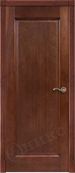 Двери в интерьере - Дверь Оникс Италия 1 красное дерево с черной патиной, глухая