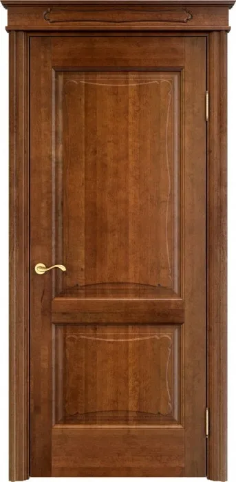 Дверь Итальянская Легенда массив ольхи ОЛ6.2 коньяк, глухая. Фото №2