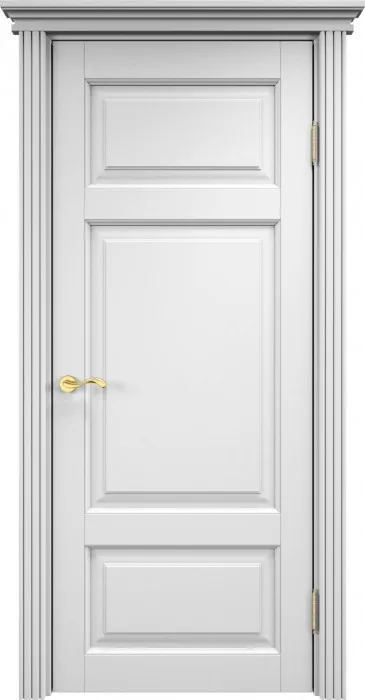 Дверь Итальянская Легенда массив ольхи ОЛ55 эмаль белая, глухая. Фото №3