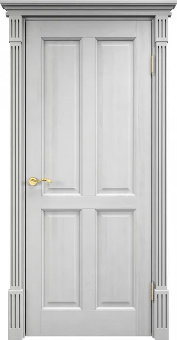Двери в интерьере - Дверь Итальянская Легенда массив сосны 15ш белый воск, глухая