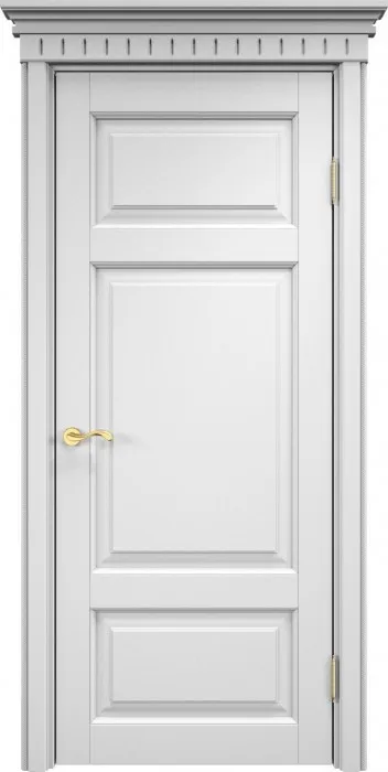 Дверь Итальянская Легенда массив ольхи ОЛ55 эмаль белая, глухая. Фото №2