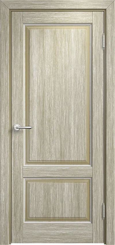 Двери в интерьере - Дверь Итальянская Легенда браш массив сосны 13Ш мох с белой патиной, глухая