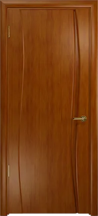 Двери в интерьере - Дверь Арт Деко Вэла-1 темный анегри, глухая