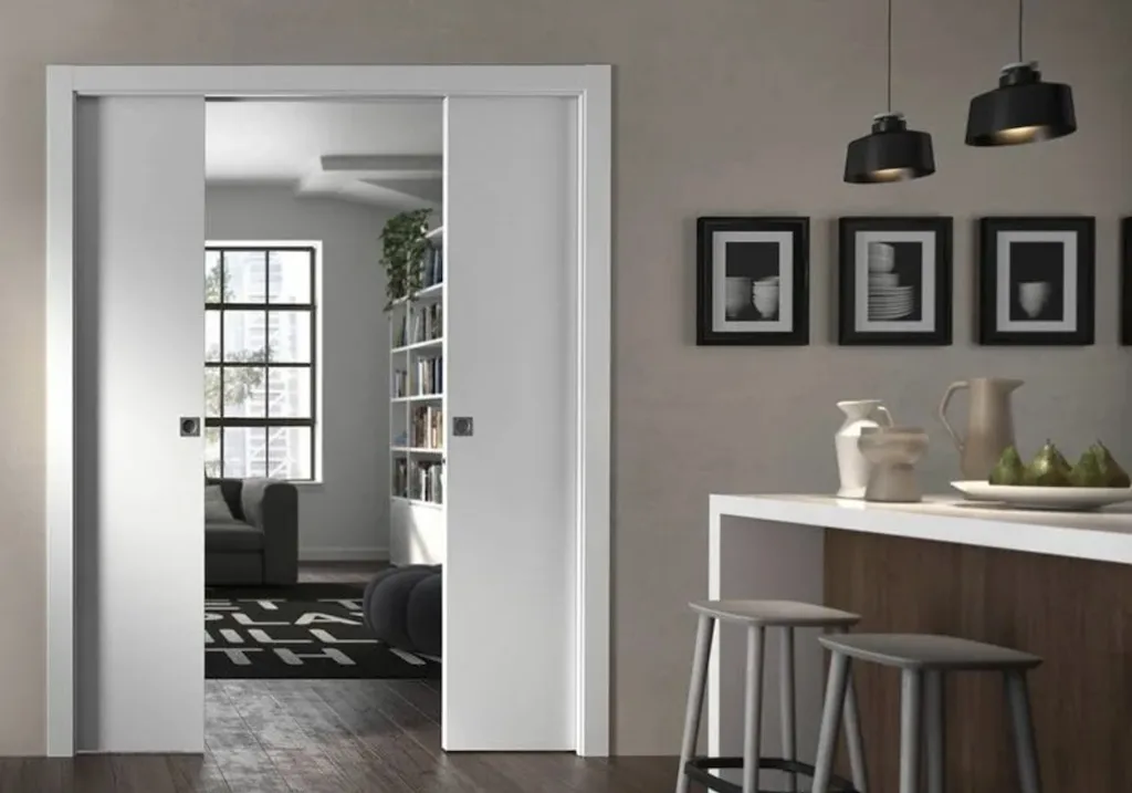 Скрытая раздвижная дверь купить в Москве | Интерьер-Уют