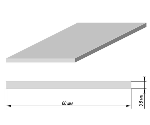 Соединительный элемент скрытый Дэмфа 60*3,5*2070мм Соединительный элемент скрытый Дэмфа 60*3,5*2070мм