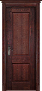Недавно просмотренные - Дверь Ока массив дуба цельные ламели Классик №4 махагон, глухая