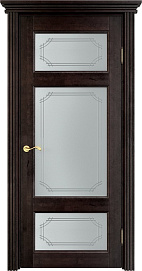 Недавно просмотренные - Дверь ПМЦ массив ольхи ОЛ55 венге, стекло 55-1