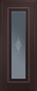 Недавно просмотренные - Дверь ProfilDoors 24U темно-коричневый матовый, молдинг серебро, стекло кристалл графит