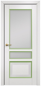 Недавно просмотренные - Дверь Оникс Тоскана 3 эмаль белая/фисташковая, сатинат белый