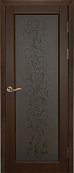 Схожие товары - Дверь ОКА массив ольхи Витраж античный орех, стекло графит закаленное с наплавом