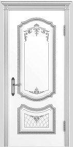 Недавно просмотренные - Дверь ИУ Эмаль Классика Соло В3 эмаль белая патина серебро, глухая