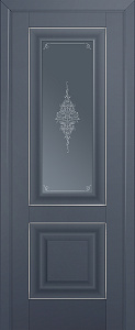 Недавно просмотренные - Дверь ProfilDoors 28U антрацит, молдинг серебро, стекло кристалл графит