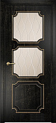 Схожие товары - Дверь Оникс Валенсия фрезерованная эмаль черная патина золото, сатинат гравировка Волна