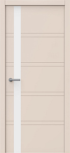 Недавно просмотренные - Дверь Квартет 2-Лайн эмаль латте, глухая, лакобель белый