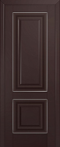 Недавно просмотренные - Дверь ProfilDoors 27U темно-коричневый матовый, молдинг серебро