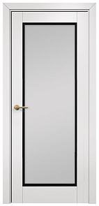 Недавно просмотренные - Дверь Оникс Тоскана 1 эмаль белая/чёрная, сатинат белый