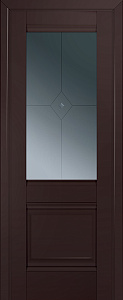 Недавно просмотренные - Дверь ProfilDoors 2U темно-коричневый матовый, стекло графит узор 1
