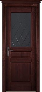 Недавно просмотренные - Дверь ОКА браш массив сосны Валенсия махагон, стекло графит с фрезеровкой