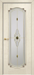 Недавно просмотренные - Дверь Оникс Венеция 2 эмаль слоновая кость с патиной, стекло "Витраж Бевелс"