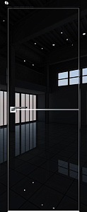Недавно просмотренные - Дверь ProfilDoors 12LK черный люкс, глухая, матовая алюминиевая кромка с 4-х сторон, AL молдинг