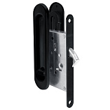 Замок-ручка для раздвижной двери SOFT LINE SL-011 BL черный