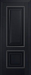 Недавно просмотренные - Дверь ProfilDoors 27U черный матовый, молдинг серебро