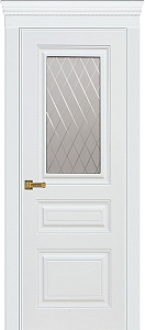 Недавно просмотренные - Дверь Юркас Троя эмаль белая, стекло мателюкс с фрезеровкой