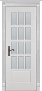 Недавно просмотренные - Дверь ОКА массив ольхи Лондон №1 эмаль белая, стекло матовое осветленное с фацетом