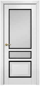 Недавно просмотренные - Дверь Оникс Тоскана 3 эмаль белая/черная, сатинат белый