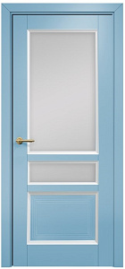 Недавно просмотренные - Дверь Оникс Тоскана 3 эмаль голубая/белая, сатинат белый