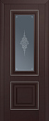 Схожие товары - Дверь ProfilDoors 28U темно-коричневый матовый, молдинг серебро, стекло кристалл графит