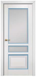 Недавно просмотренные - Дверь Оникс Тоскана 3 эмаль белая/голубая, сатинат белый