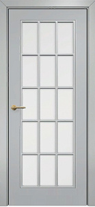 Недавно просмотренные - Дверь Оникс Турин фрезерованная эмаль RAL 7038, сатинато с решеткой №2
