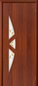Схожие товары - Дверь Браво 15Ф итальянский орех, стекло белое художественное с фьюзингом