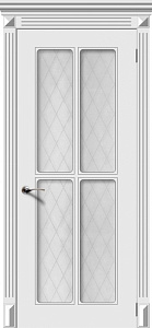 Недавно просмотренные - Дверь Ретро 4 эмаль белая, стекло белое матовое кристалл