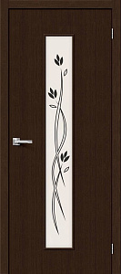 Недавно просмотренные - Дверь Браво Тренд-14 3D венге, сатинато белое, техника шелкотрафаретной печати "витраж"