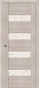 Схожие товары - Дверь Браво VM4 экошпон капучино вералинга, зеркало белое художественное «Silver Art»