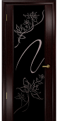 Схожие товары - Дверь Арт Деко Спациа-3 венге, триплекс черный  цветы+стразы